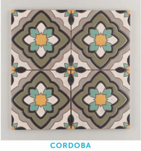 Cuerda Seca Handpainted tile by Fireclay Tile