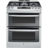 double oven range features