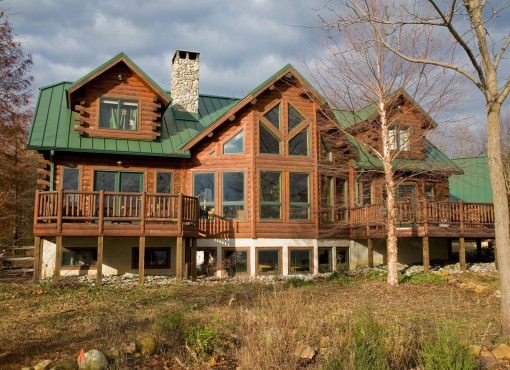 Pneumatic Circular Home Elevators - Katahdin Cedar Log Homes