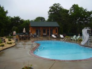 log home pool option