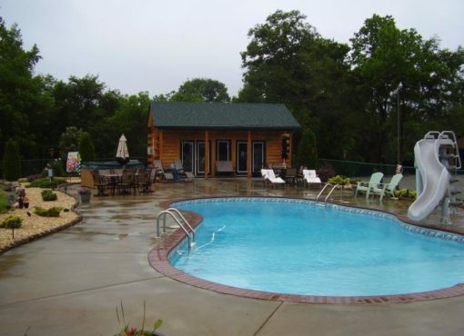 log home pool option