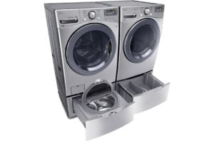 LG Twin Wash with Sidekick pedestal