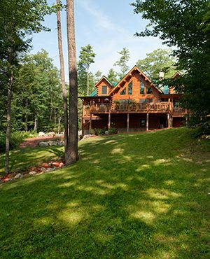 Naples Katahdin log home