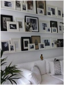 picture rail shelf