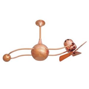 Whimsical Gemina Ceiling fan adds interest in your Katahdin Cedar Log Home