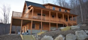 Log off in this Katahdin Cedar Log Home